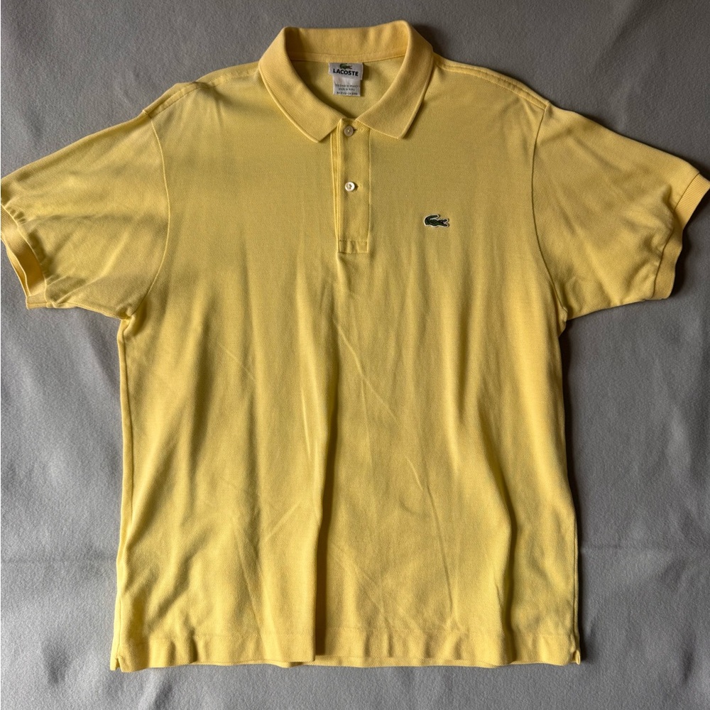 Lacoste Men's Yellow Polo Shirt